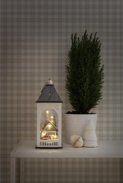 Produktbild Konstsmide 3270-210 LED Holzlaterne mit Haus
