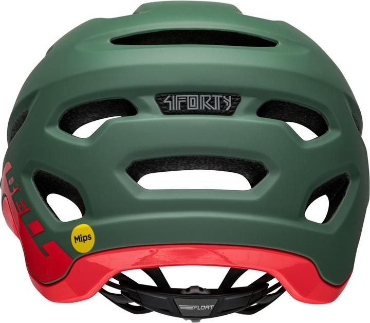 Actual product image Bell 4Forty mtb helmet matt glossy dark green Infra