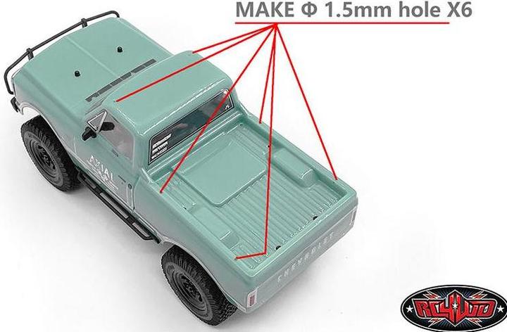 Produktbild Rc4Wd Modellbau-Verdeck Truck Topper zu SCX24 67 Chevy C10