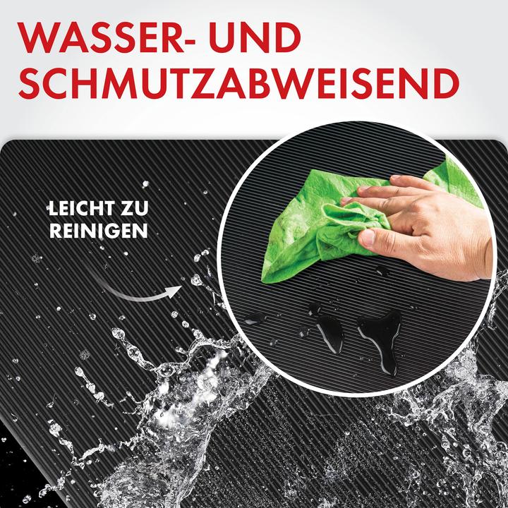 Actual product image Walser Saturn fine rib mat 100x300 cm universal black
