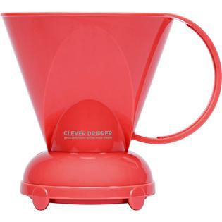 MGA Tropfer - L 500 ml Korallenrot + 100 Filter, Kaffeebereiter, Rot