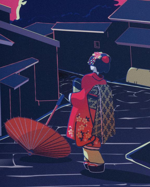 Produktbild Itemlab Godzilla tapis de souris Oversized Japanese Godzilla Skyline