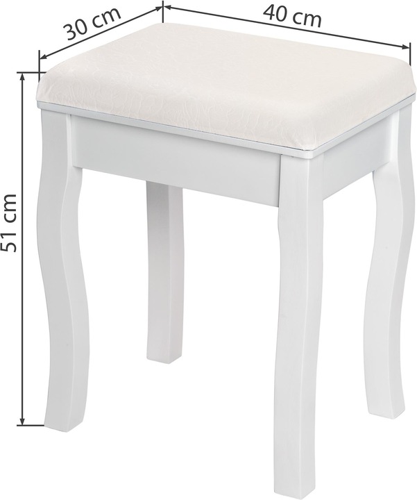 Immagine prodotto tectake Sgabello da spogliatoio (40 x 30 x 51 cm)