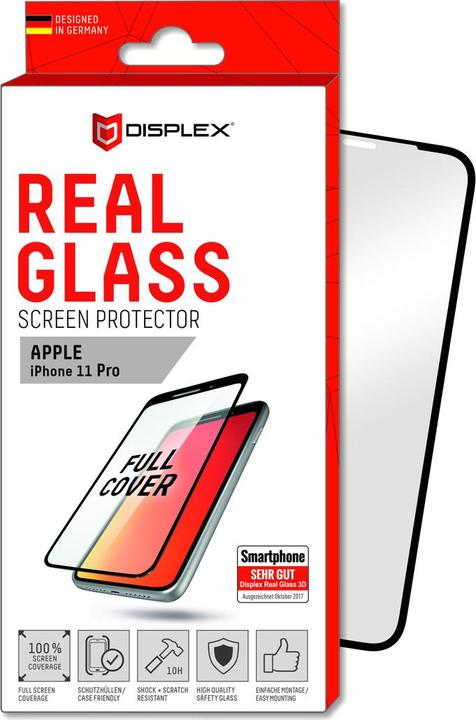 Produktbild Displex Real Glass, Full Cover Panzerglas (1 Stück, Apple iPhone 11 Pro)