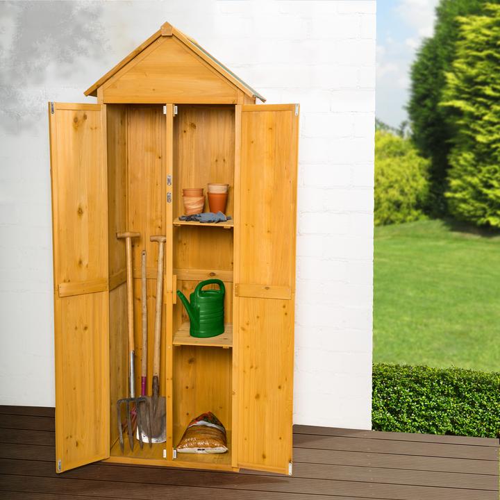 Immagine prodotto tectake armadio da giardino con tetto a punta