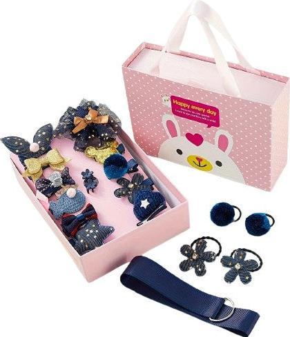 Produktbild Activity Board 18 Stück Haarspangen-Set Kleinkind Mädchen, Haarschmuck Mädchen, Haarspangen mit Geschenkbox (18 Stk.)