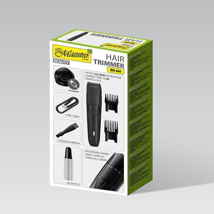 Actual product image Maestro Trymer do włosów USB MR-640