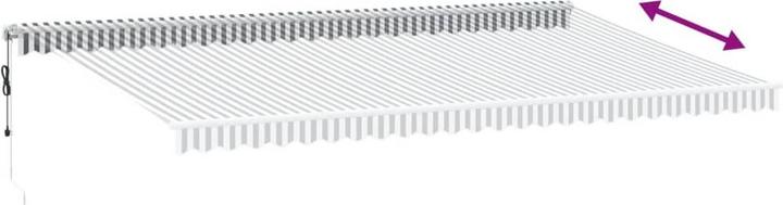 Produktbild vidaXL Markise Gelenkarmmarkise Sonnenmarkise Automatisch mit LED 600x350cm (6 m)