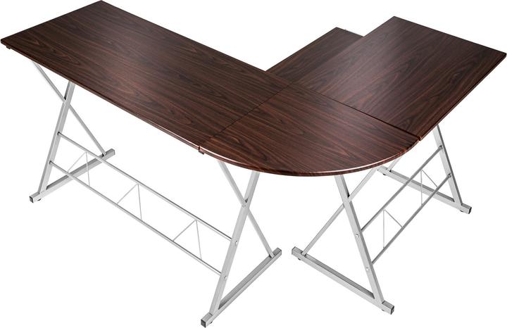 Immagine prodotto tectake scrivania d'angolo (135 x 55 x 75 cm)