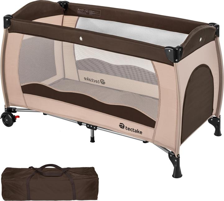 Actual product image tectake Travel cot with carrying bag (60 x 120 cm)