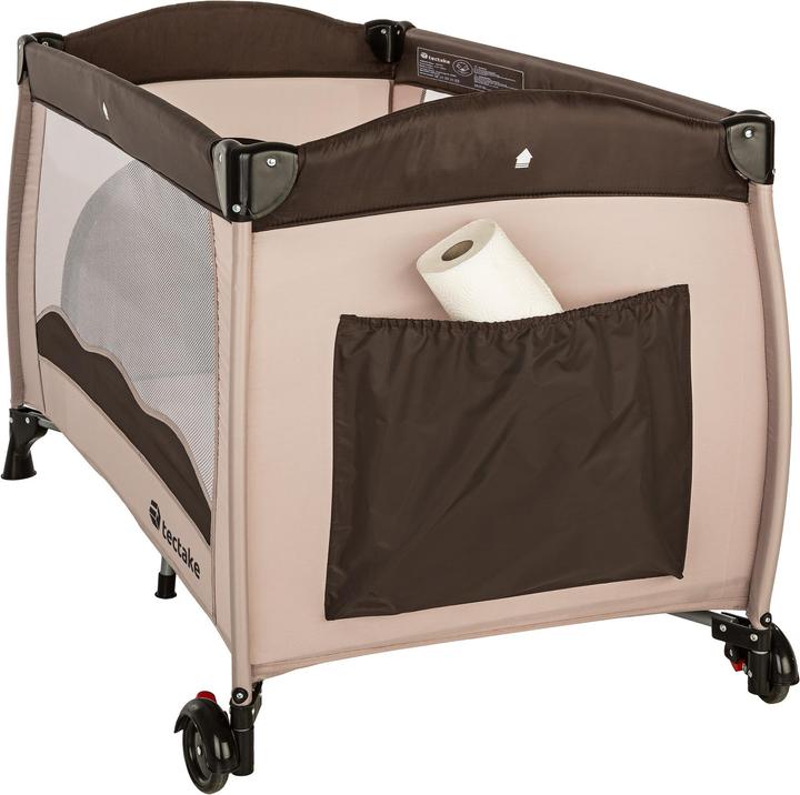 Actual product image tectake Travel cot with carrying bag (60 x 120 cm)