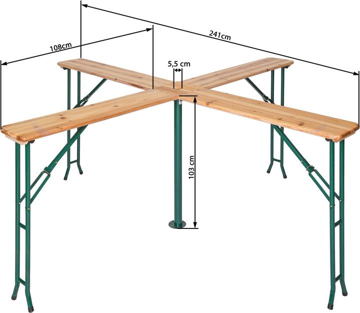 Actual product image tectake Quattro (241 cm)
