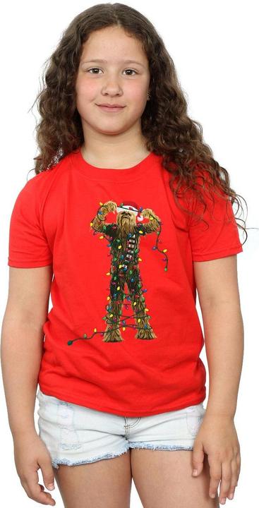 Immagine prodotto Star Wars Chewbacca Christmas Lights Maglietta Ragazze (116)