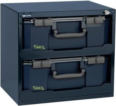 Raaco Kluis B.451xD.330xH.403mm met slot en telescopische rails SafeBox 150x2 (uitgerust)