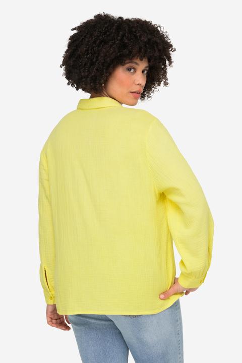Immagine prodotto Angel of Style Musselinbluse, oversized, Hemdkragen, Langarm (50)