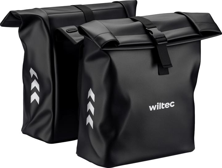 Produktbild Wiltec Doppeltasche Gepäckträgertasche 48l Fahrradtasche Gepäckträger wasserfest (Gepäckträgertasche)
