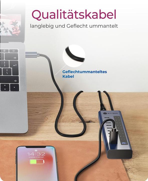 Immagine prodotto Icy Box IB-HUB1450-C31 (USB-C, 10 porte)