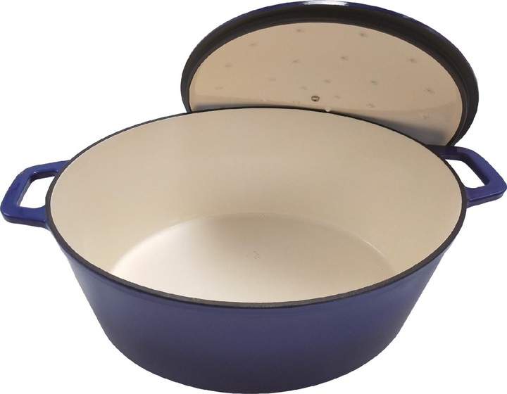 Produktbild Grillfürst Dutch Oven Sternentöpfchen / Gusseisen Bräter - emailliert - XL - blau