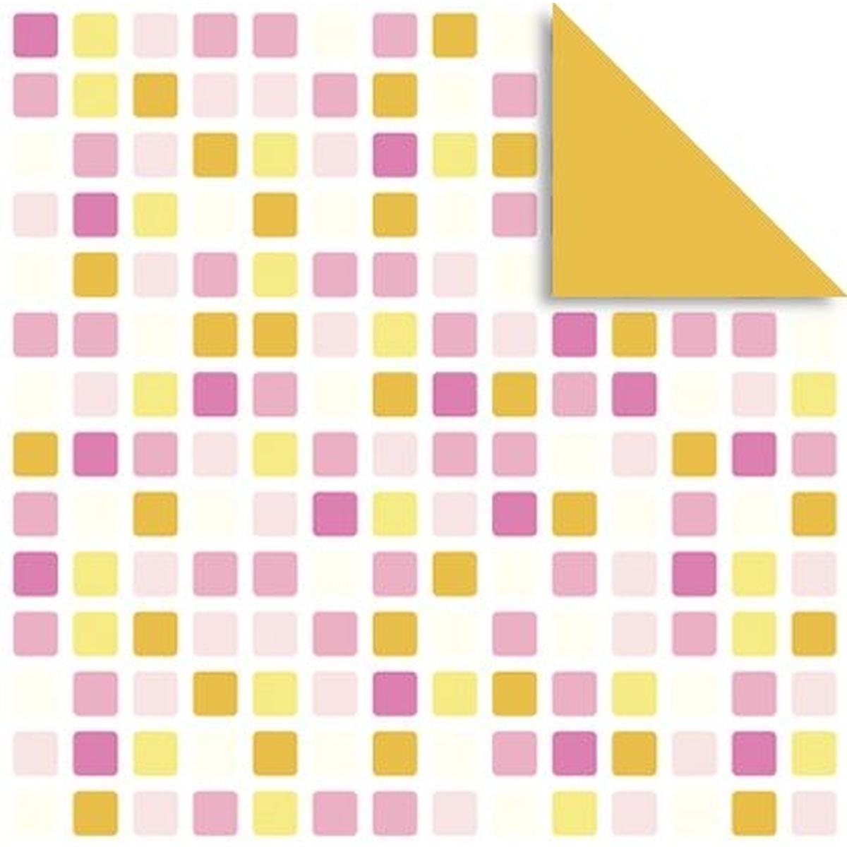 Ursus, Bastelpapier, Faltblätter Florentine Mosaik 80g/qm 15x15cm VE=65 Blatt Motiv 02 (80 g/m², 1 x)