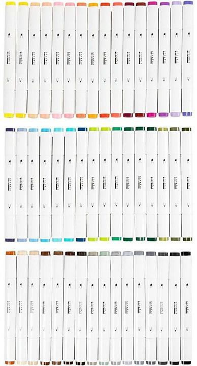 Actual product image Creativ Company Kalligraphiemarker 1+ 8 mm, 48 Stück, Standard-Farben (48x)