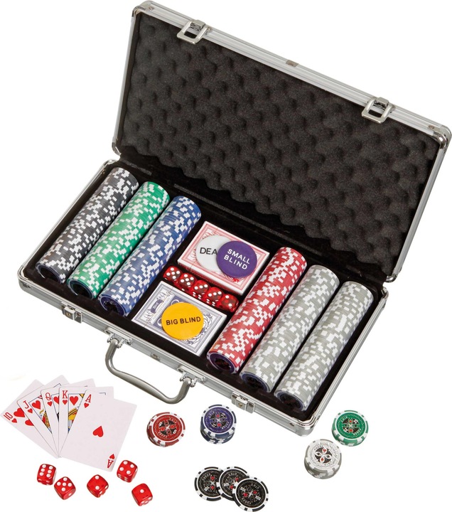 Philos fiches da poker, custodia in alluminio (Tedesco)