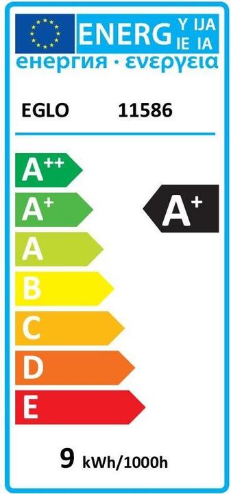 Energy Label EGLO Light sources (E27, 9 W, 806 lm, 1 x, F)