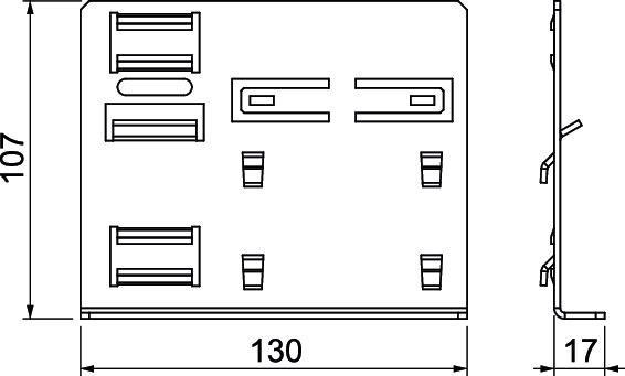 Actual product image OBO Bettermann Wall bracket adapter for SIGNA 6133669