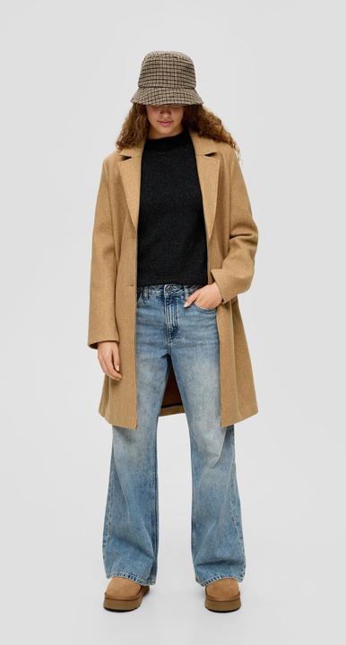 Produktbild s.Oliver Strickpullover Strickpullover mit Rollsaumblende (L)