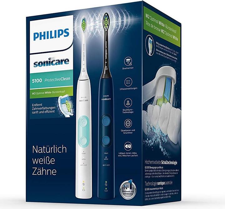 Image du produit Philips Sonicare Pack de deux ProtectiveClean 5100 (Brosse à dents sonique)