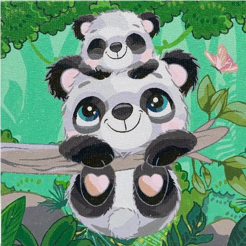 Immagine prodotto Craft Buddy Set di quadri per dipingere con i numeri 30x30cm Koala Fun