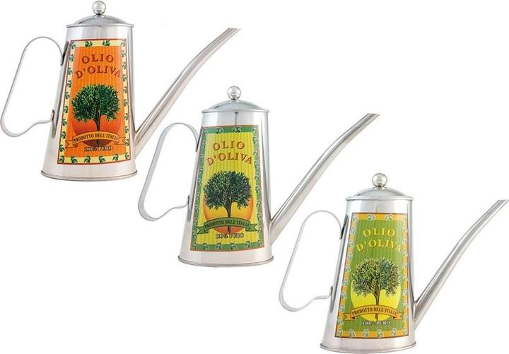 Eva- Kochen und Haushalt Oil can conical inox oval with (500 ml)