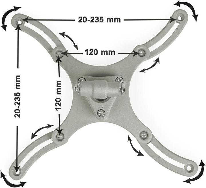 Image du produit tectake Support plafond universel pour vidéoprojecteurs (Plafond)