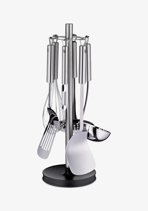 Produktbild WMF Edelstahl Küchenhelfer Set 7tlg Ständer mit 6 Helfern Scheebesen Edelstahl