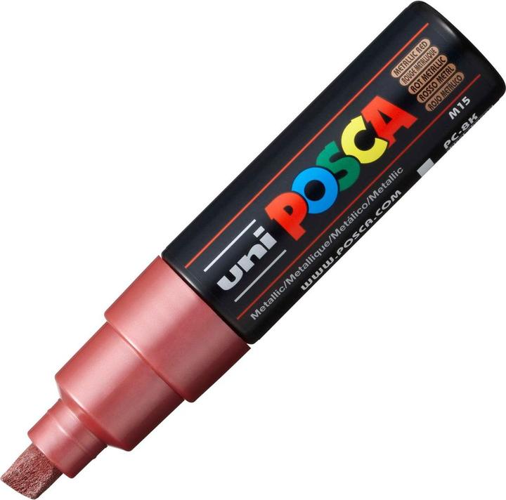 Image du produit Posca Marqueur PC-8K pointe biseautée (Rouge, 8 mm, 1 x)