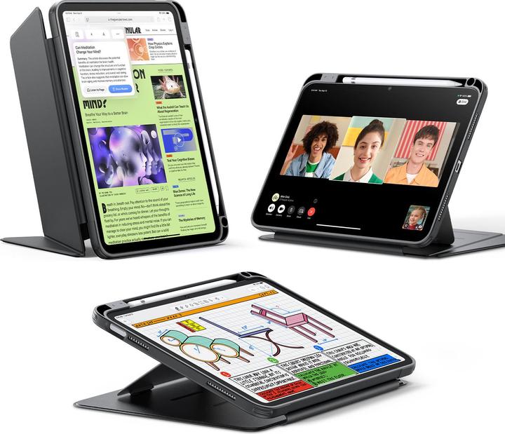 Image du produit ESR - Flip hybride (avec porte-crayon) - iPad 10 (2022) 10.9 / 11 (2025 - Noir