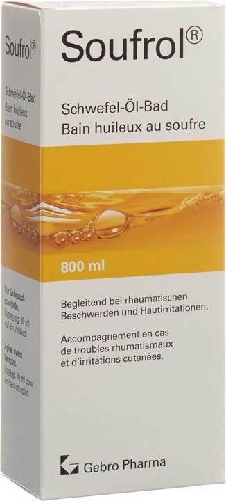 Actual product image Soufrol Sulphur oil bath (800 ml, Bath oil)