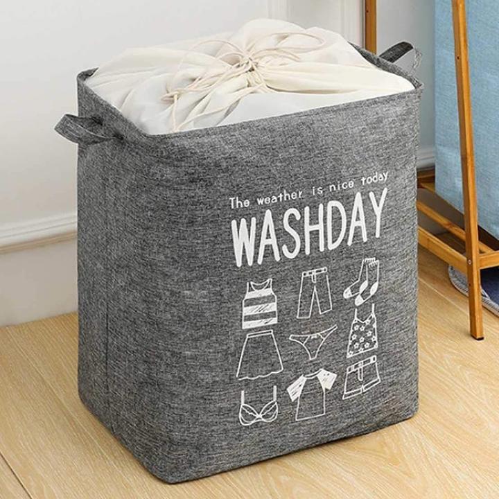 Produktbild ASMI Modischer Wäschekorb Grau (75 l)