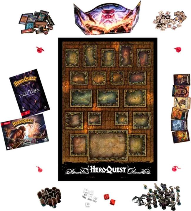 Produktbild Hasbro HeroQuest Brettspiel First Light *Englische Version* (Englisch, 2 - 5 Spieler)