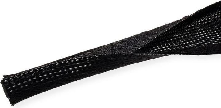 Immagine prodotto Roline Tubo in tessuto PVC per fascio di cavi, nero, 2,5 m (250 cm)