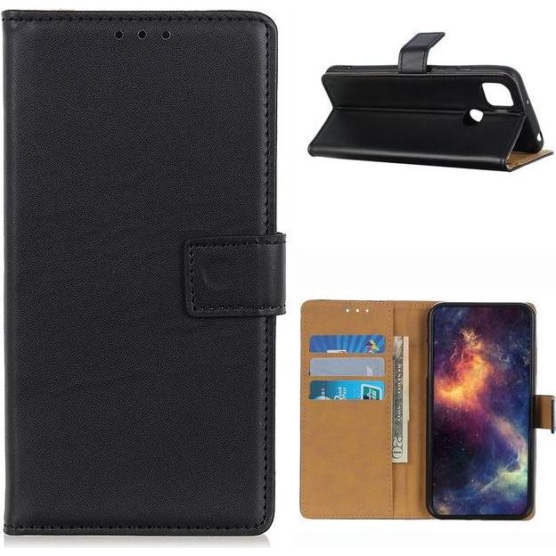 Thumbnail - MU Classic Classic II Leder Bookcover Series (Motorola Moto G 5G), Smartphone Hülle, Schwarz