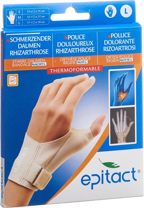 Actual product image Epitact rigid thumb bandage NIGHT S 13-15cm right (S)
