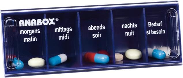 Anabox Medidispenser 1day blue