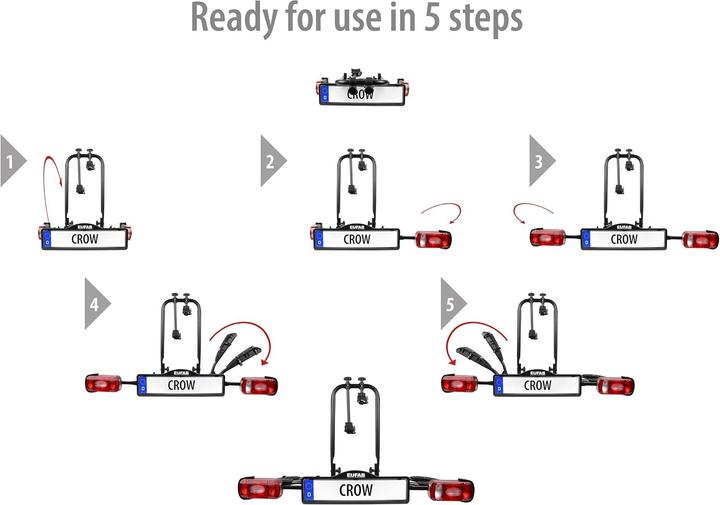 Actual product image Eufab Bicycle carrier Crow