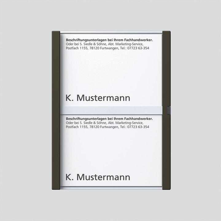 Actual product image Siedle Name plate for door station SSS200029787-00