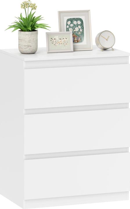 Image du produit Homcom Kommode Spanplatte Weiss (40 x 40 x 79 cm)