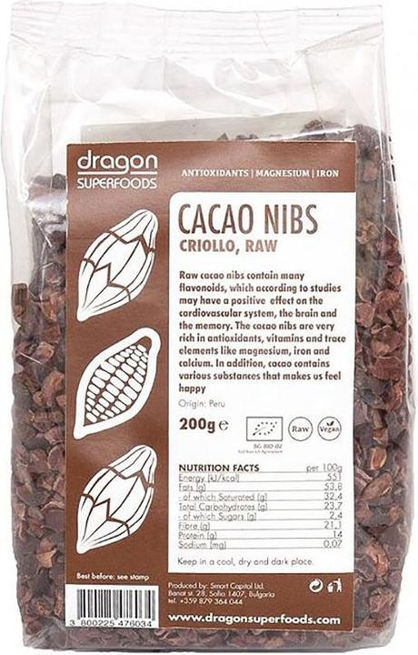 Produktbild Dragon Superfoods Kakao Nibs (200 g)