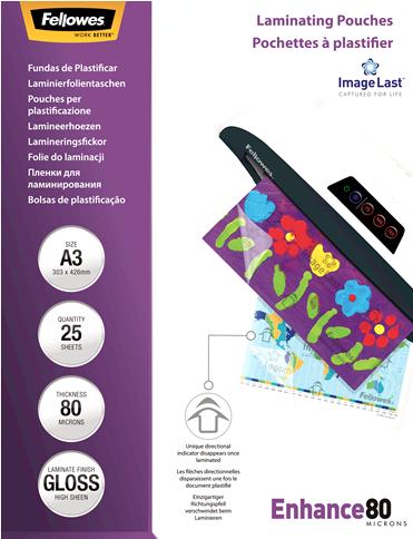 Image du produit Fellowes Améliorer 80 (A3, 25 pcs, 80 µm)