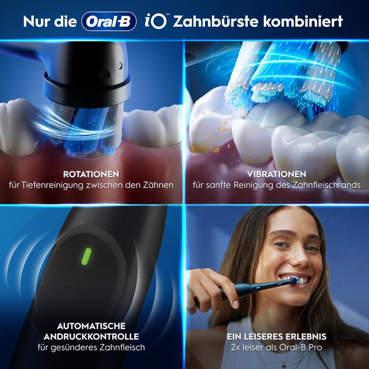 Produktbild Oral-B iO Series 2 Night Black/Calm Pink mit 2. Handstück Elektrische Zahnbürste