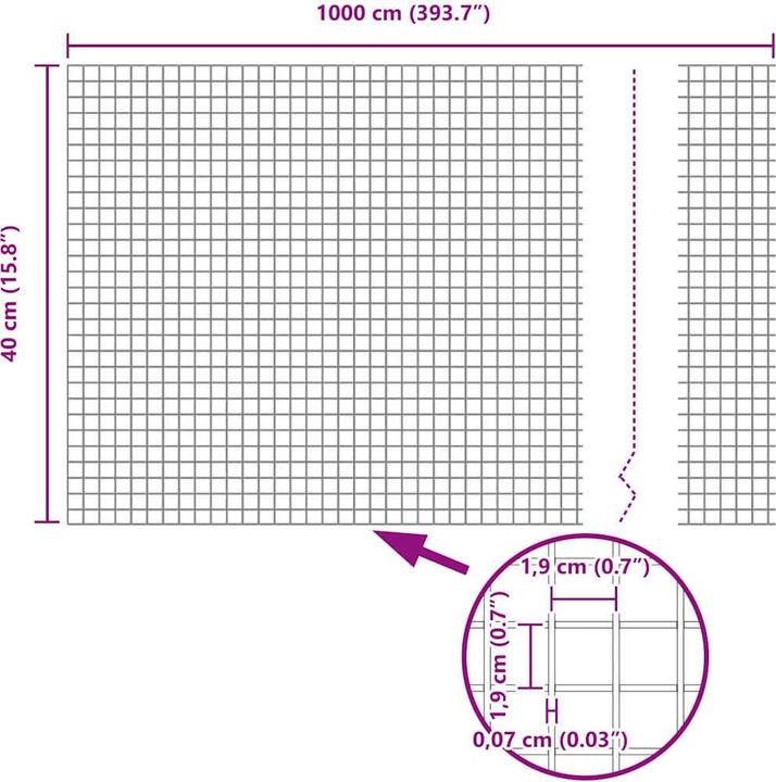 Produktbild vidaXL Aussenbarriere