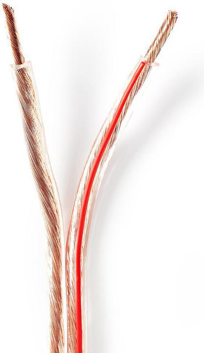 Immagine prodotto Nedis Cavo per altoparlanti 2X 4,00 mm² rame 25,0 m rotolo rotondo PVC trasparente (25 m, 4 mm².)